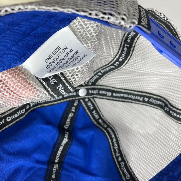 Marmot Blue Adjustable Snapback Mesh Hat - Picture 7 of 7